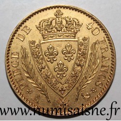 FRANCE - Gadoury 1088a - 40 FRANCS 1815 A - Paris - Essai / Trial coin bronze - LOUIS XVIII