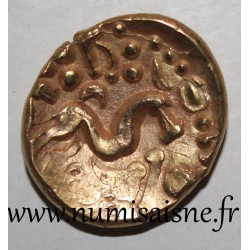 AMBIANI - AREA OF AMIENS - GOLD STATER UNIFACE - DISJOINTED HORSE - Large planchet