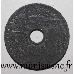 TUNISIE - KM E26 - 20 CENTIMES 1945 - ESSAI