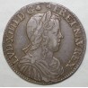 Gad 169 - LOUIS XIV - 1/2 ECU A LA MECHE LONGUE - 1654 C - TTB