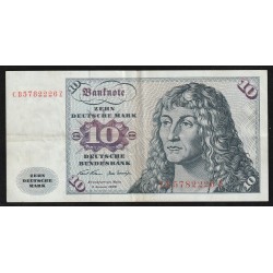 ALLEMAGNE - PICK 31 a - FEDERAL REPUBLIC - 10  DEUTSCHE MARK - 2.01.1970