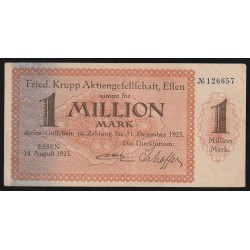 ALLEMAGNE - ESSEN - NOTGELD - 1 MILLION MARK - 14/08/1923 - 31/12/1923