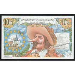 24 - BERGERAC - BON REMBOURSABLE DE 10 ECU / 70 FRANCS - 1995 - CYRANO DE BERGERAC  - EDMOND ROSTAND