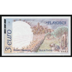 83 - FLAYOSC - EURO DES VILLES - 3 EURO 1996