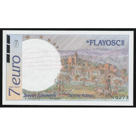 83 - FLAYOSC - EURO DES VILLES - 7 EURO - 15 AU 21 AVRIL 1996