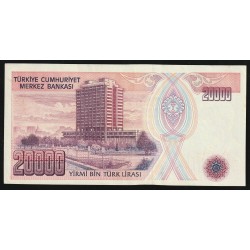 TURQUIE - PICK 201 - 20 000 LIRA - 1970 (1988)
