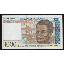 MADAGASCAR - PICK 76 b - 1000 FRANCS (200 ARIARY) - ND 1994