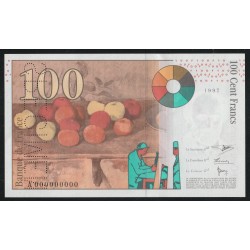 FRANCE - 100 FRANCS CEZANNE - 1997 - SPECIMEN