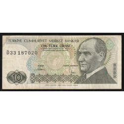 TURQUIE - PICK 192 - 10 LIRA - 1970 (1979)