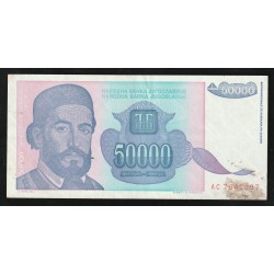 YUGOSLAVIA - PICK 130 - 50.000 DINARA - 1993