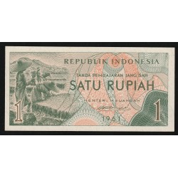 INDONESIEN - PICK 78 - 1 RUPIAH - 1961