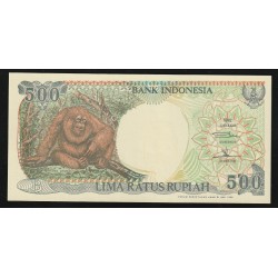 INDONESIE - PICK 128 g - 500 RUPIAH - 1992/1998 - ORANG OUTANG