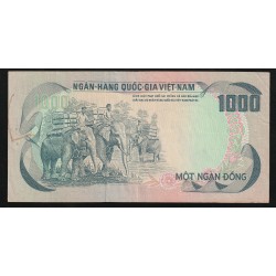 South Vietnam - PICK 34 a - 1,000 DÔNG - UNDATED (1972) - ELEPHANTS