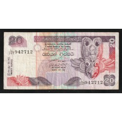 SRI LANKA - PICK 109 e  - 20 RUPEES - 07/03/2006