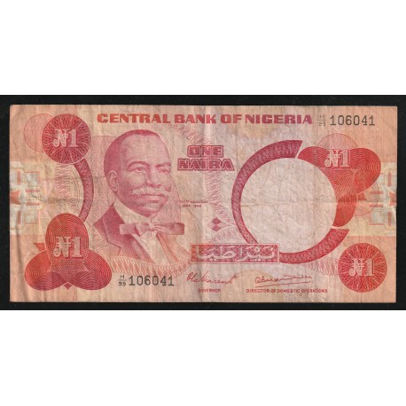 NIGERIA -  PICK 19 a - 1 NAIRA - NOT DATED (1979 - 1984)