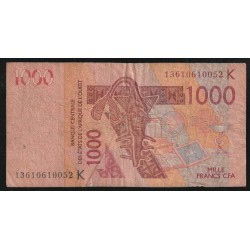 WEST AFRICAN STATES - SENEGAL - PICK 715 K.k  - 1.000 FRANCS (20)13 - SIGN 40 - B C E A O