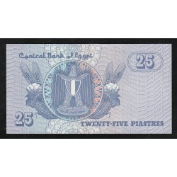 Ägypten - PICK 57 b - 25 PIASTRES - (19)90 - (19)99 - sign 18