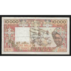 COTE D'IVOIRE - PICK 109 A. b - 10 000 FRANCS - (1978) - SIGN 12