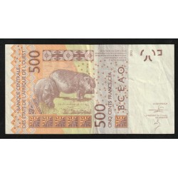 WEST AFRICAN STATES - SENEGAL - PICK 719 K.c  - 500 FRANCS (20)14 - SIGN 40 - B C E A O