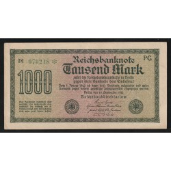GERMANY - PICK 76 e - 1.000 MARK - 15/09/1922