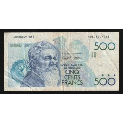 BELGIQUE - PICK 143 a - 500 FRANCS ( 1982 - 1998 ) - Sign 5 ET 14