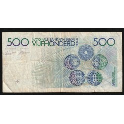 BELGIQUE - PICK 143 a - 500 FRANCS ( 1982 - 1998 ) - Sign 5 ET 14