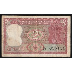 INDE - PICK 53 e - 2 RUPEES - NON DATE - SIGN 82 - LETTRE B