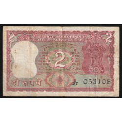 INDIA - PICK 53 e - 2 RUPEES - NON DATE - SIGN 82 - LETTRE B