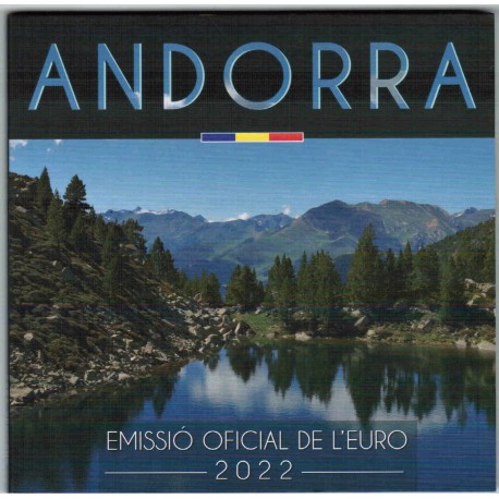 ANDORRA - EURO BRILLIANT UNCIRCULATED COIN SET 2022 - 8 COINS