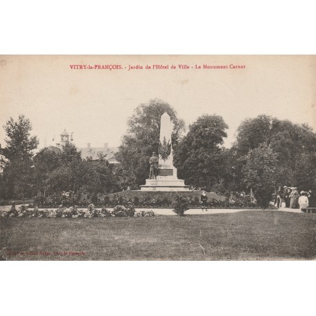 KOMITAT 51300 - VITRY-LE-FRANCOIS - ÖFFENTLICHER GARTEN - DENKMAL VON 1891