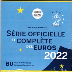 FRANCE - EURO BRILLIANT UNCIRCULATED COIN SET 2022