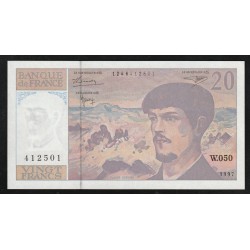 FRANCE - PICK 151 - 20 FRANCS DEBUSSY - 1997 - W.050 - PICK 151