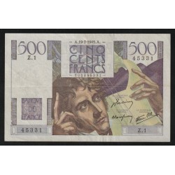 FAY 34/1 - 500 FRANCS CHATEAUBRIAND - 19/07/1945 - Z.1 - PICK 129