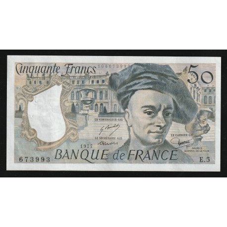 FAY 67/02- 50 FRANCS QUENTIN DE LA TOUR 1977- E.5 - P.152a