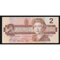 CANADA - PICK 94 c - 2 DOLLARS 1986