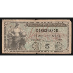 ÉTATS-UNIS - PICK M22 - 5 CENTS - ND (1951)