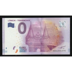 FRANCE - BILLET DE 0 EURO SOUVENIR - LÜBECK - TRAVEMÜNDE - 2016-1