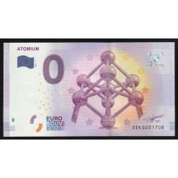 BELGIEN - TOURISTISCH 0 EURO SOUVENIR-SCHEINE - ATONIUM - 2017-1