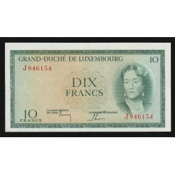 LUXEMBOURG - PICK 48 a - 10 FRANCS - UNDATED (1954)