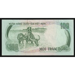 VIETNAM DU SUD - PICK 31 - 100 DONG - ND (1972)
