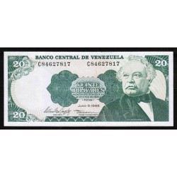 VENEZUELA - PICK 63 e - 20 BOLIVARES - 05/06/1995