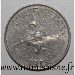GUERNESEY - KM 29 - 5 PENCE 1979 - Lys