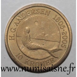 DÄNEMARK - KM 900 - 10 KRONER 2005 - Märchen - Die kleine Meerjungfrau