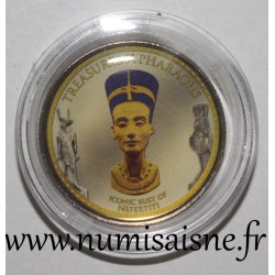 EGYPTE - KM 940 a - 1 POUND 2008 - Trésors des pharaons - Buste de Néfertiti