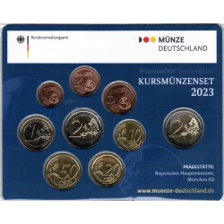 DEUTSCHLAND - KURSMÜNZENSATZ EURO 2023 - D - 5.88 EUROS