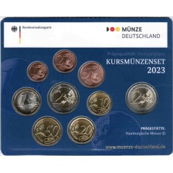 DEUTSCHLAND - KURSMÜNZENSATZ EURO 2023 - J - 5.88 EUROS