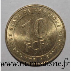 ÉTATS DE L'AFRIQUE CENTRALE - KM 19 - 10 FRANCS 2006