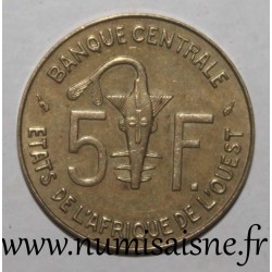 WEST AFRICA - KM 2a - 5 FRANCS 1990 - FAO