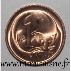 AUSTRALIEN - KM 62 - 1 CENT 1980 - Schmalfuß-Federschwanz-Gleitbeutler