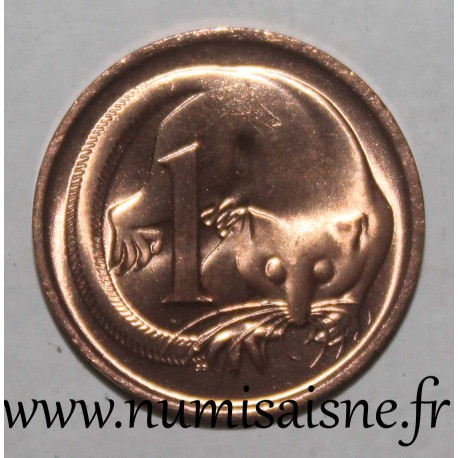 AUSTRALIEN - KM 62 - 1 CENT 1980 - Schmalfuß-Federschwanz-Gleitbeutler